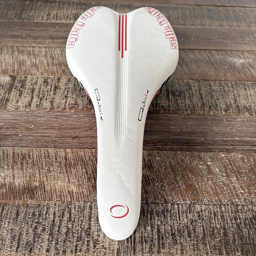 Selle Italia Q-Bik Bicycle Saddle Cycling Flex Control Faux Leather Padded Alloy